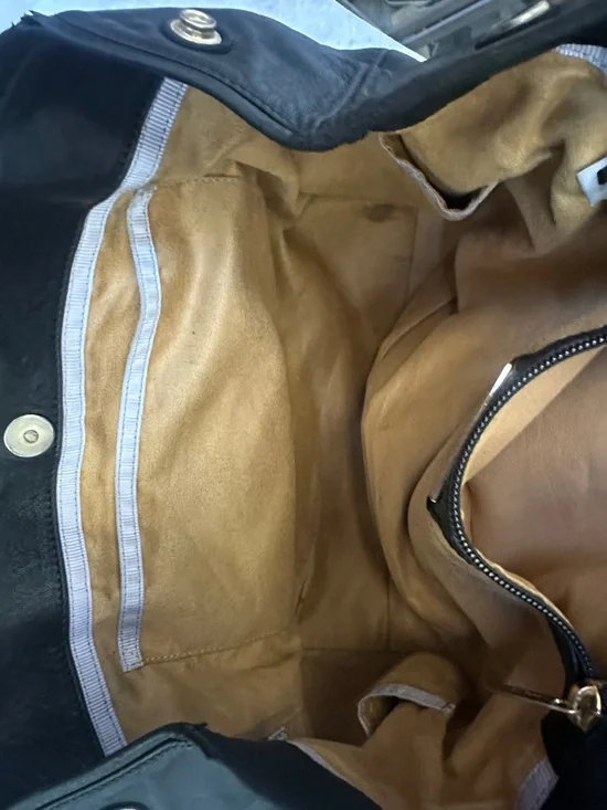 Jimmy Choo Black Zodiac Leather Shoulder Bag w/Gold & Silver Stud Accents COA - Picture 11 of 14